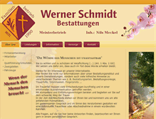 Tablet Screenshot of bestattungen-werner-schmidt.de